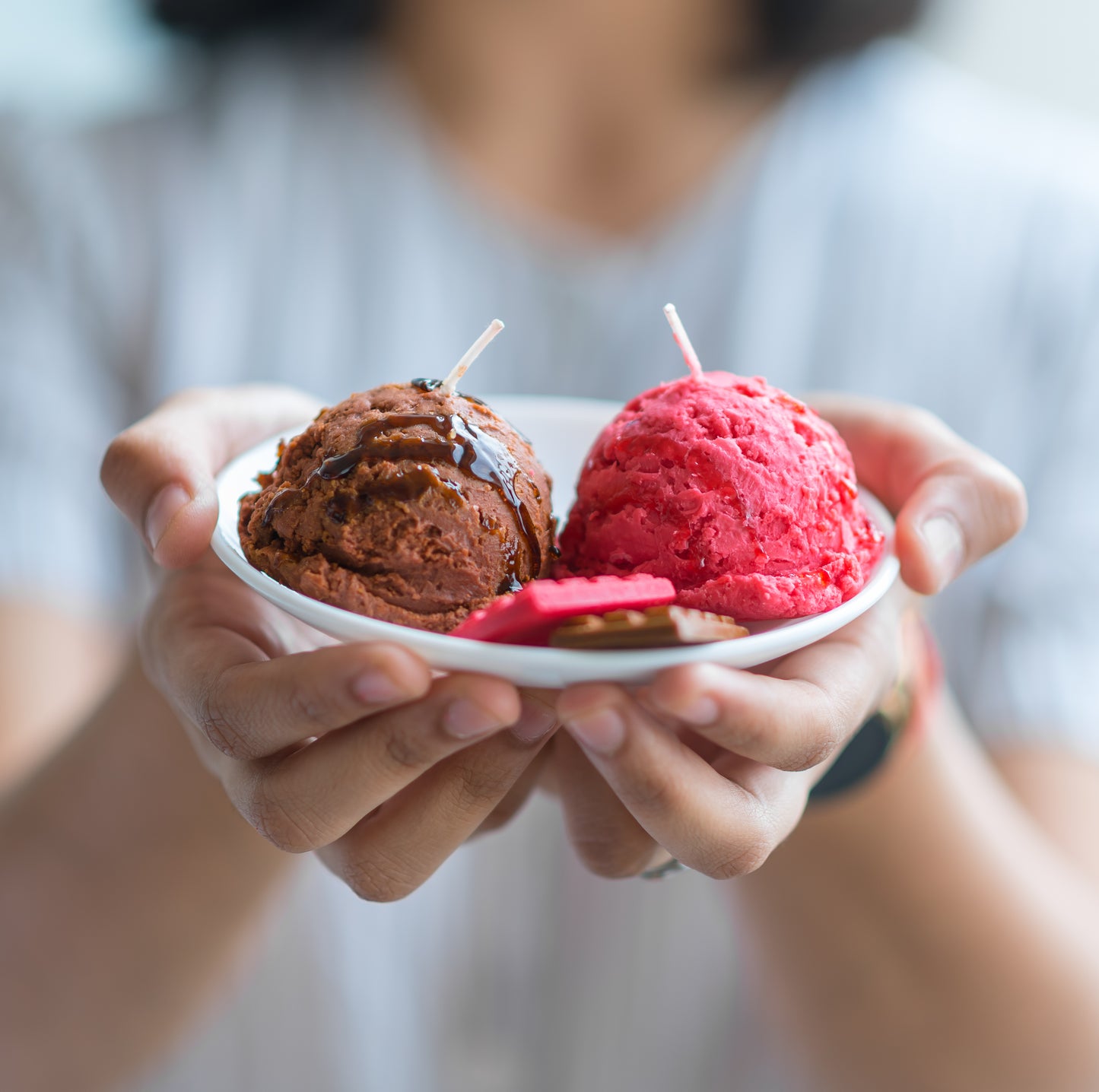 Ice cream Scoop Candle