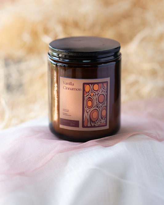 Vanilla Cinnamon  Signature Amber jar